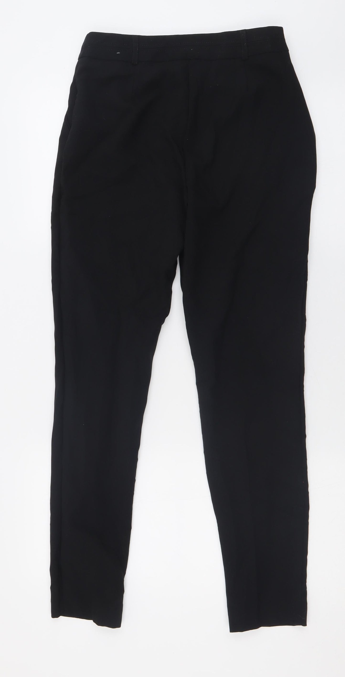 Primark Womens Black  Polyester Trousers  Size 6 L30 in Regular Hook & Eye
