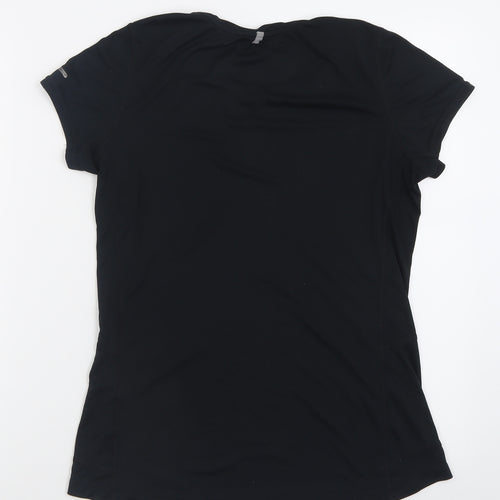 Nike Mens Black  Polyester Basic T-Shirt Size M Crew Neck Pullover