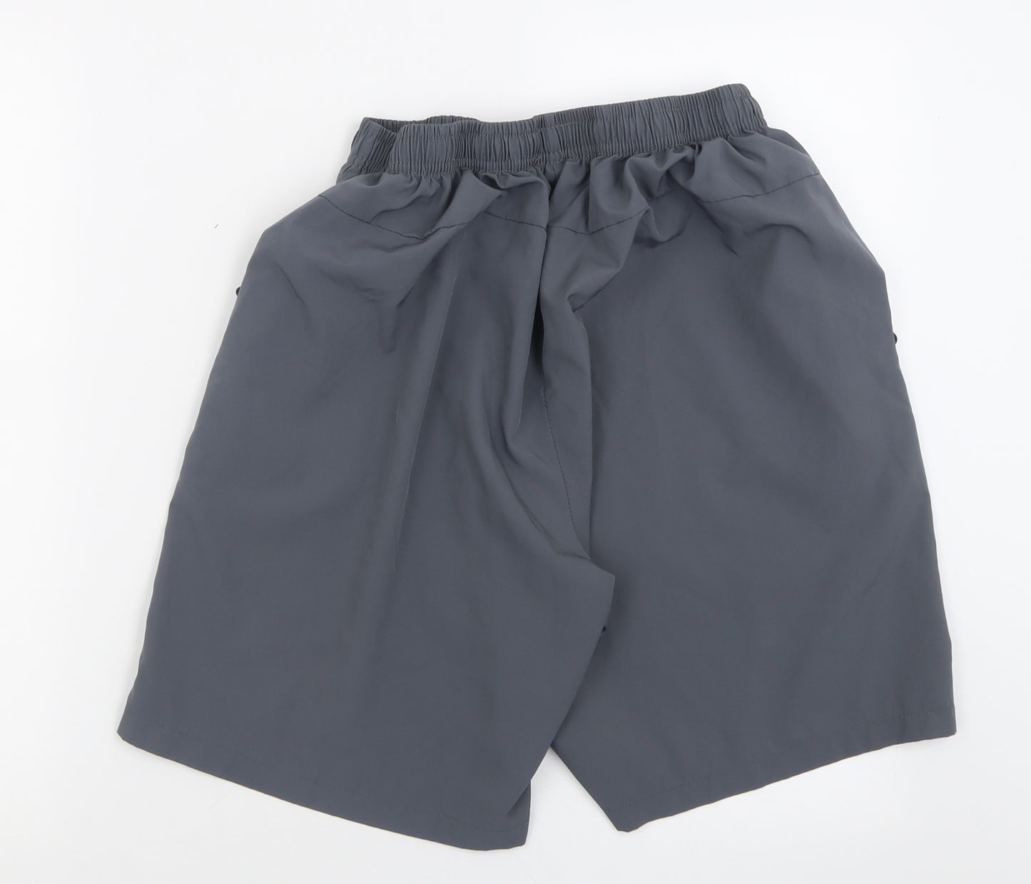 udareit Mens Grey  Polyester Sweat Shorts Size 2XL L8 in Regular Tie