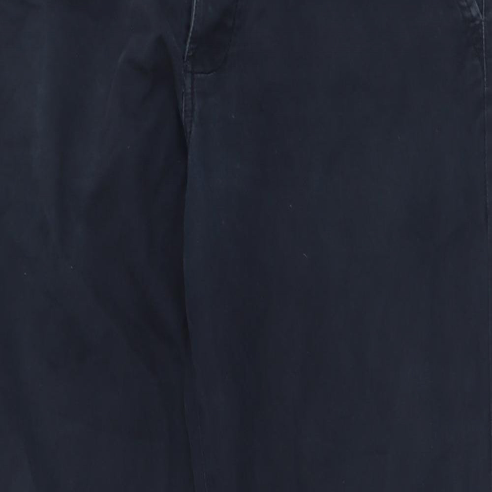 NEXT Mens Blue  Cotton Chino Trousers Size 36 L33 in Regular Button