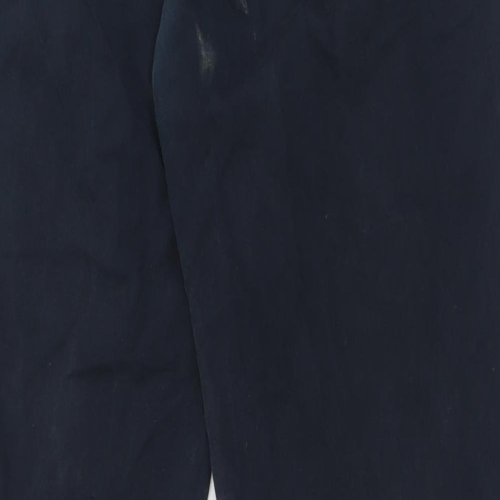 NEXT Mens Blue  Cotton Chino Trousers Size 36 L33 in Regular Button