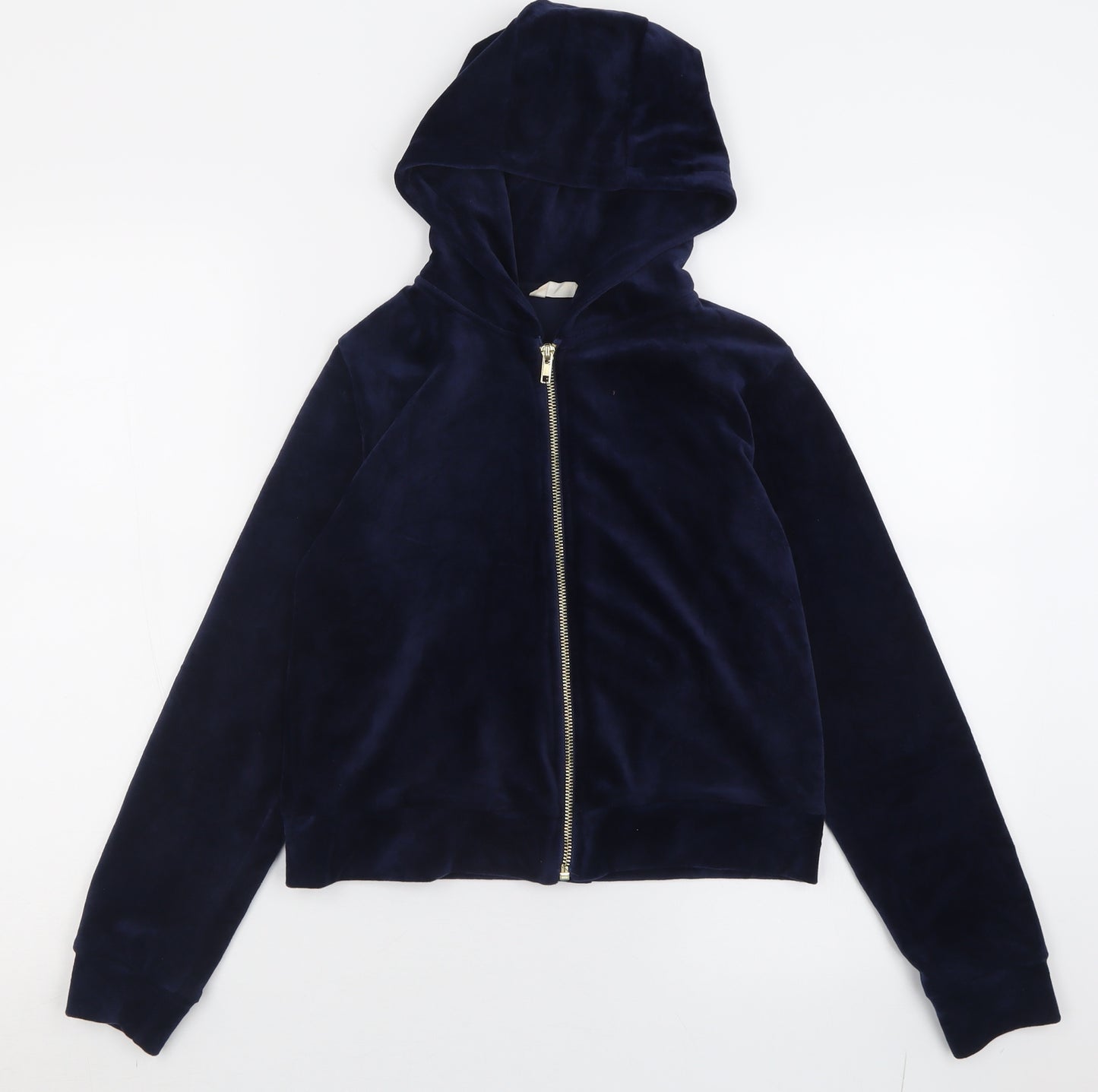 Matalan Girls Blue  Polyester Full Zip Hoodie Size 12 Years  Zip