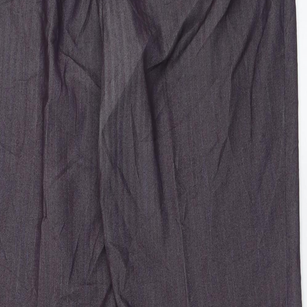 Anna Rose  Womens Purple  Polyester Trousers  Size 14 L30 in Regular Button