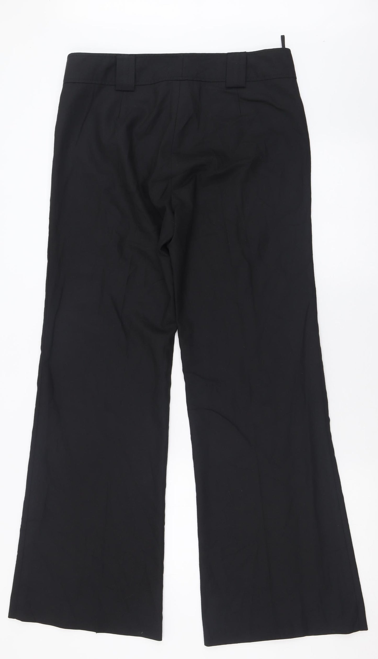 French Connection Womens Black  Polyester Trousers  Size 14 L32 in Regular Hook & Eye