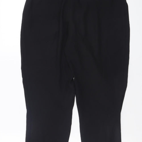 Zara Womens Black  Polyester Trousers  Size XS L26 in Regular Tie