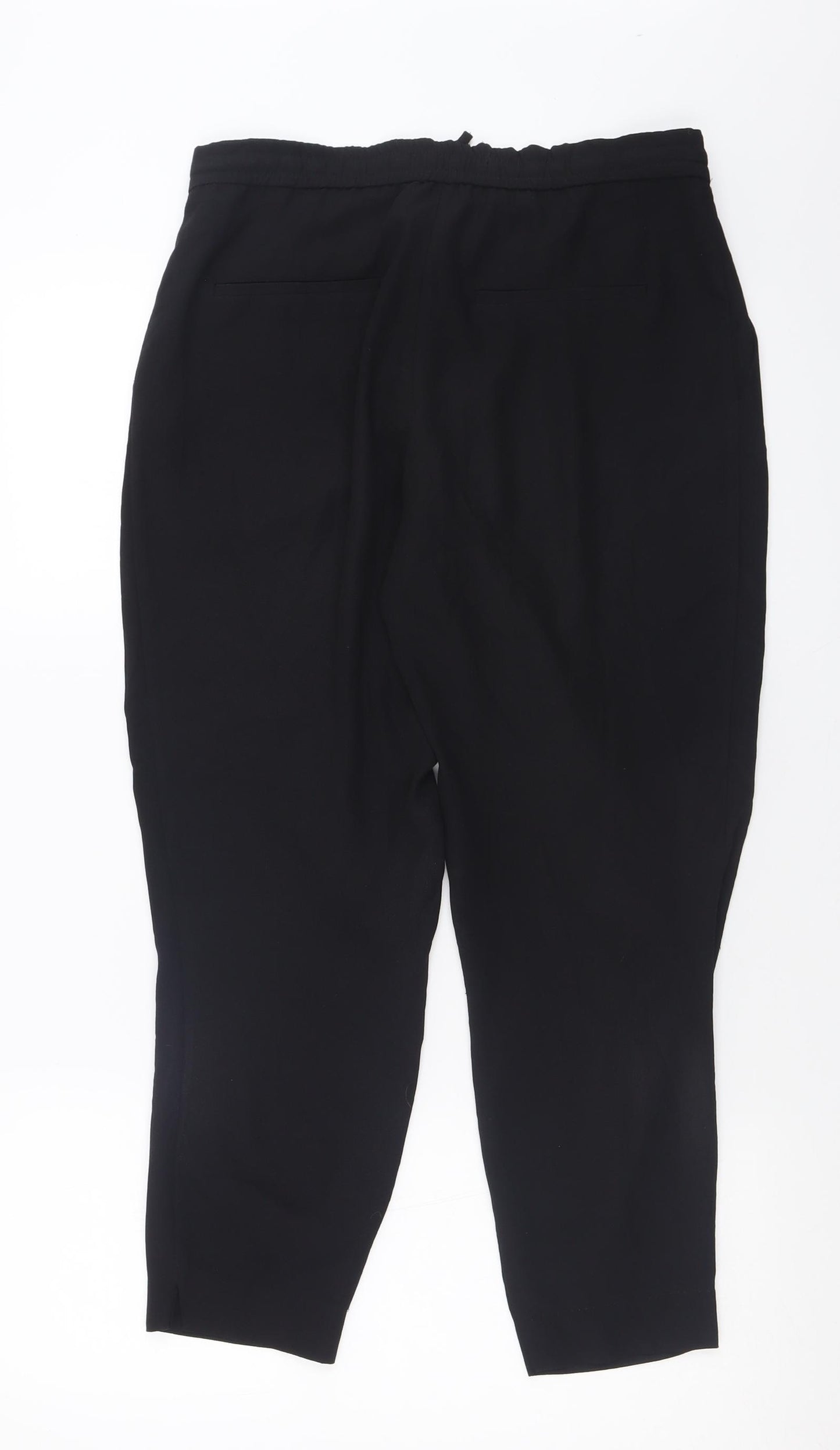 Zara Womens Black  Polyester Trousers  Size XS L26 in Regular Tie