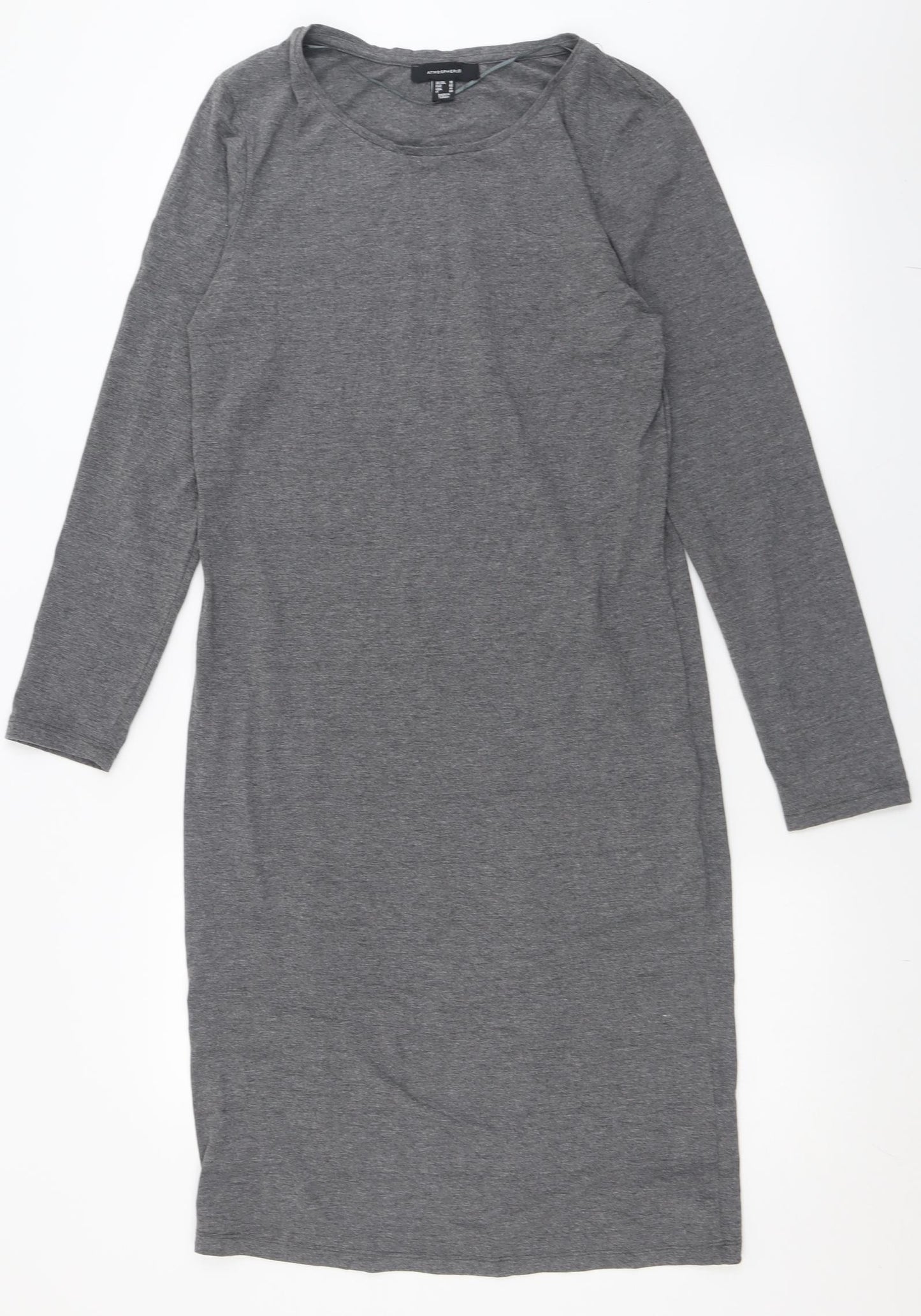 Atmosphere Womens Grey  Polyester Pencil Dress  Size 18  Crew Neck Pullover