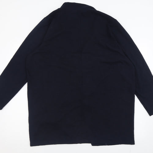 Marks and Spencer Womens Blue V-Neck  Polyester Cardigan Jumper Size 22