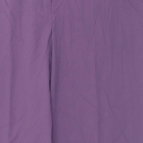 Charmance Womens Purple  Polyester Trousers  Size 20 L30 in Regular Hook & Eye