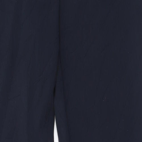 Marks and Spencer Womens Blue  Polyester Trousers  Size 8 L30 in Regular Hook & Eye
