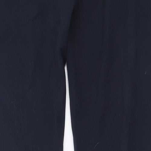 Marks and Spencer Womens Blue  Polyester Trousers  Size 8 L30 in Regular Hook & Eye