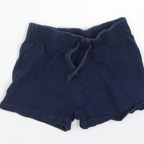 Fred & Flo Baby Blue  Cotton Sweatpants Trousers Size 12-18 Months  Drawstring - Sweat Shorts