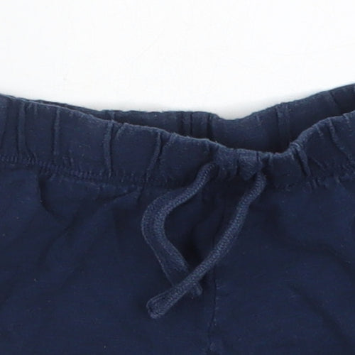 Fred & Flo Baby Blue  Cotton Sweatpants Trousers Size 12-18 Months  Drawstring - Sweat Shorts