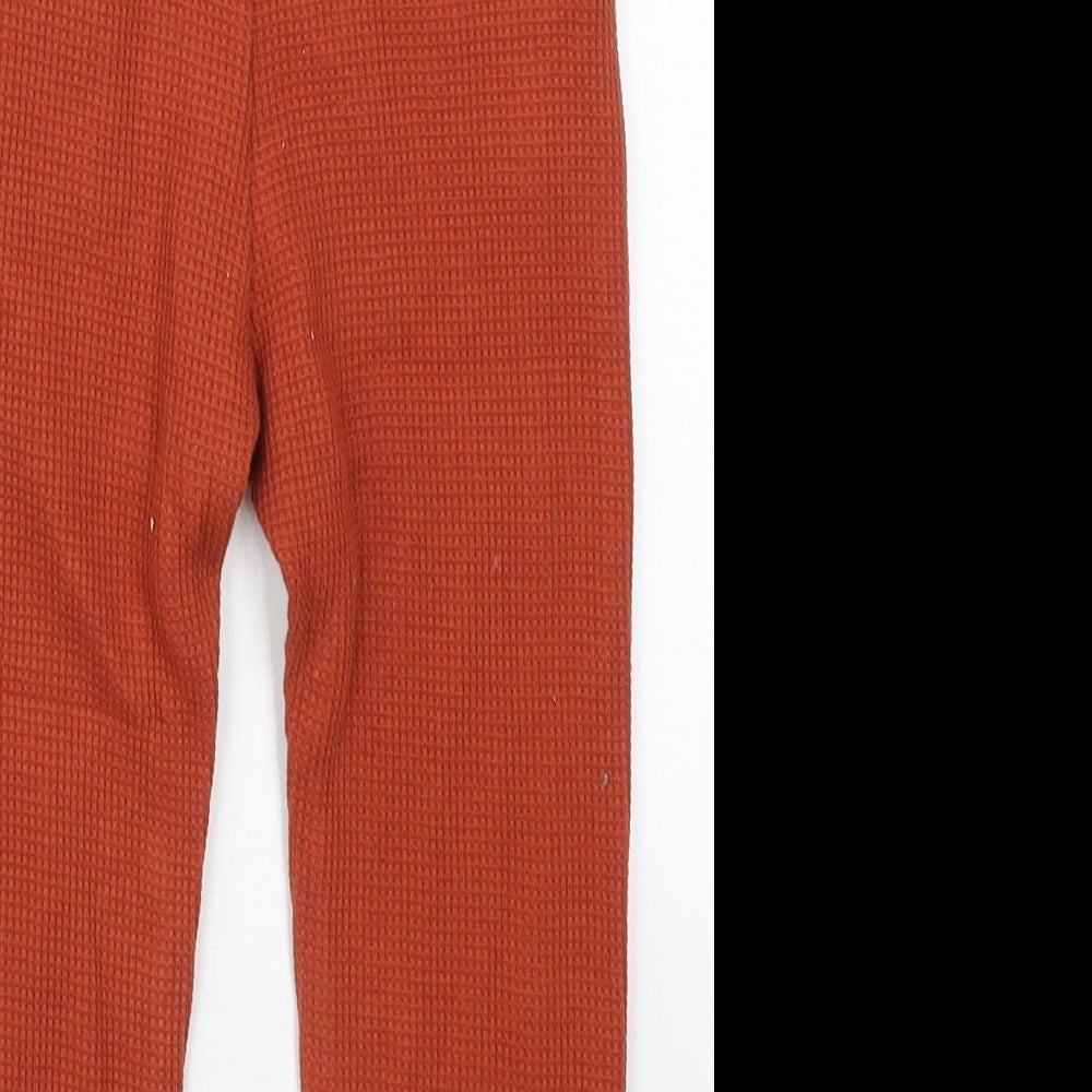 George Boys Orange  Cotton Sweatpants Trousers Size 3-4 Years  Regular Drawstring