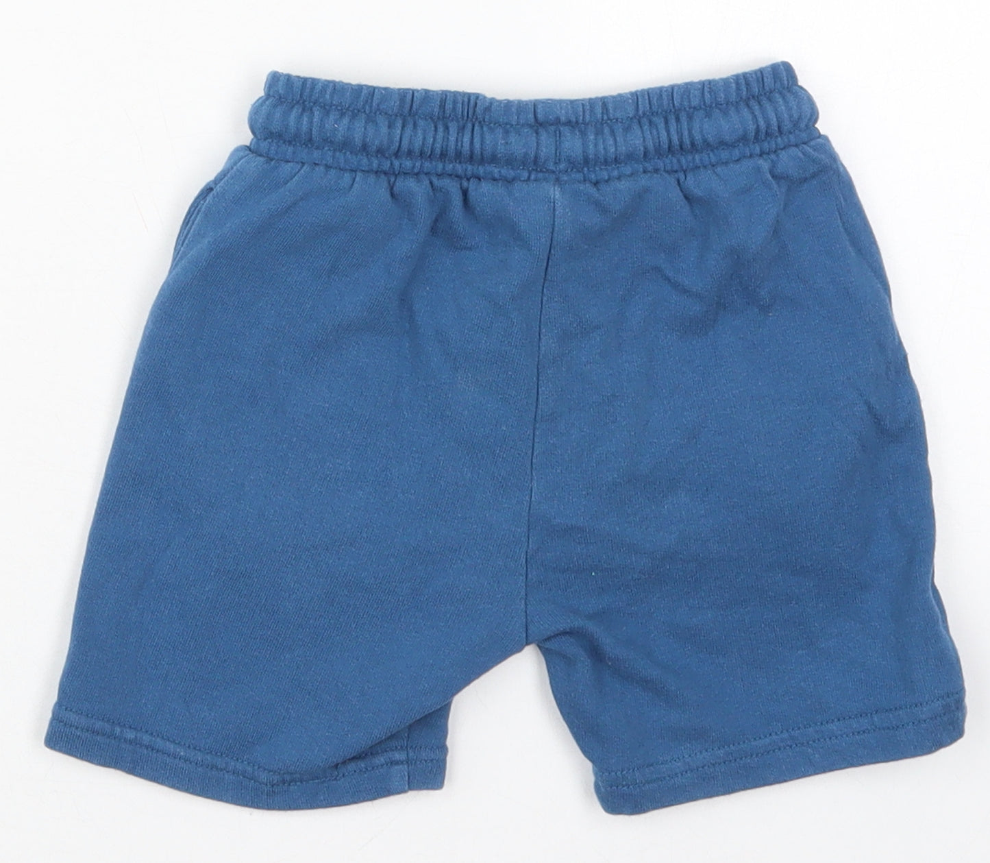 NEXT Boys Blue  Cotton Sweat Shorts Size 3 Years  Regular Drawstring - Spiderman