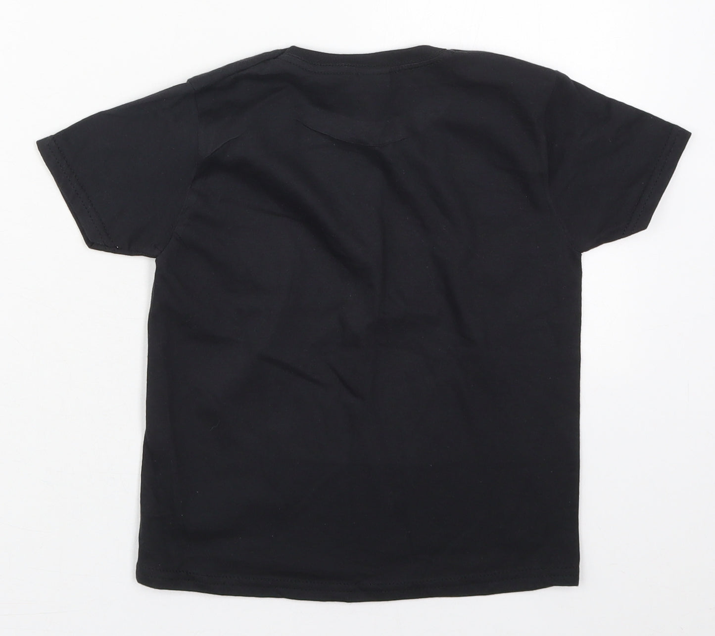 Fruit of the Loom Boys Black  Cotton Basic T-Shirt Size 3-4 Years Crew Neck Pullover - Victory Martial Arts