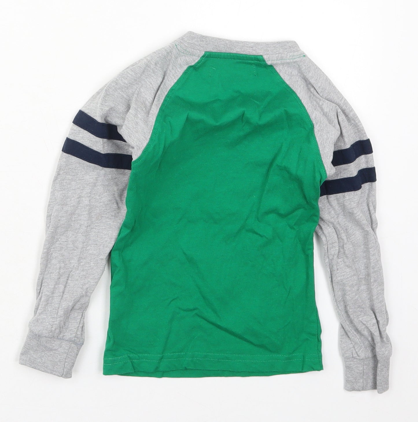 Titanic Belfast Boys Green Striped Cotton Basic T-Shirt Size 3-4 Years Crew Neck Pullover - Belfast