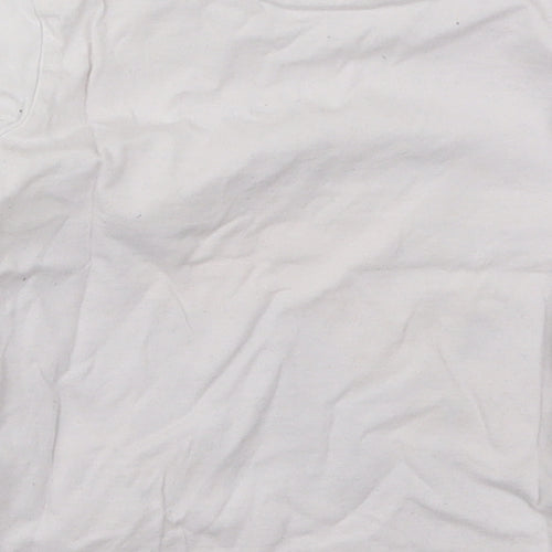NEXT Boys White  Cotton Basic T-Shirt Size 3 Years Crew Neck Pullover - Lego Police