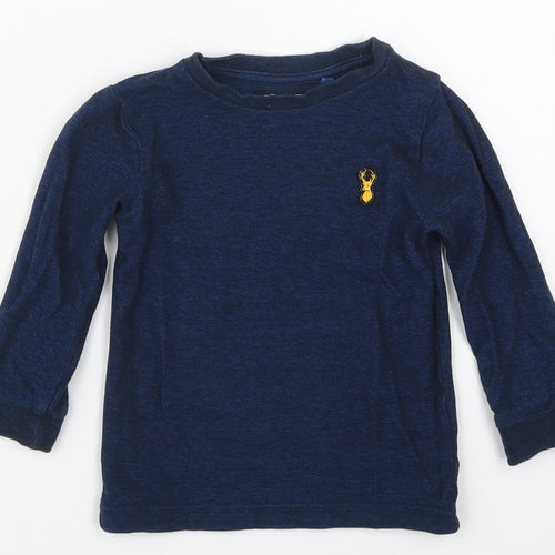 NEXT Boys Blue  Cotton Pullover Sweatshirt Size 3 Years  Pullover