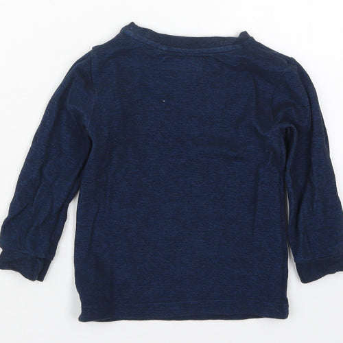 NEXT Boys Blue  Cotton Pullover Sweatshirt Size 3 Years  Pullover