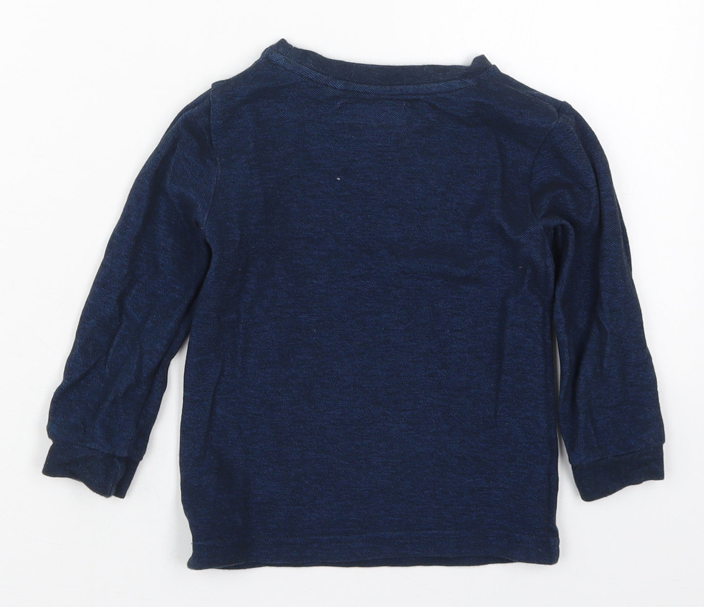 NEXT Boys Blue  Cotton Pullover Sweatshirt Size 3 Years  Pullover