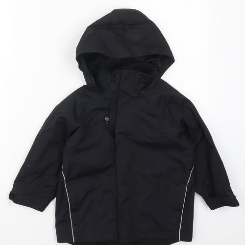 Reliant Attitude Boys Black   Basic Coat Coat Size 3-4 Years  Zip