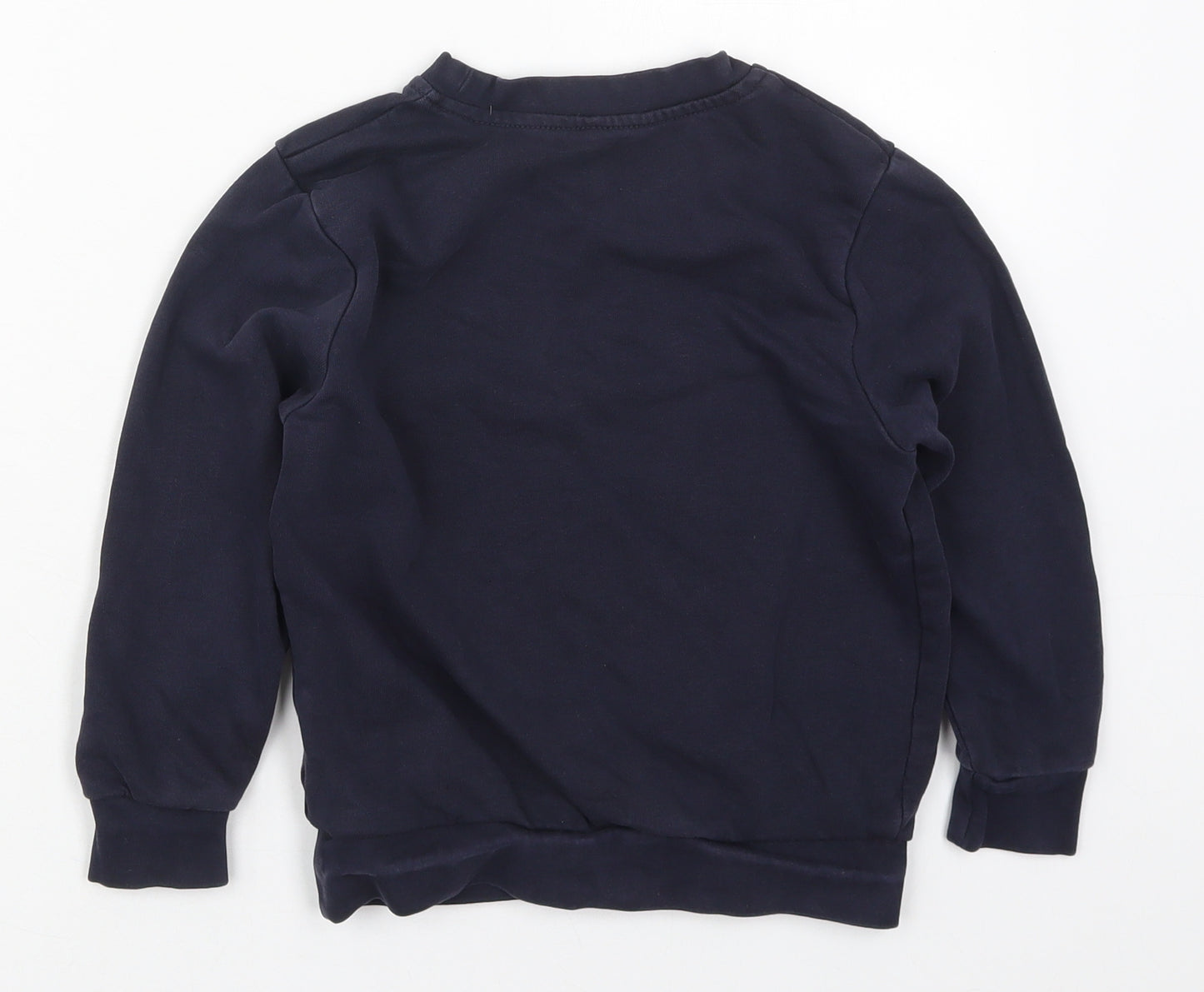 George Boys Blue  Cotton Pullover Sweatshirt Size 5-6 Years  Pullover
