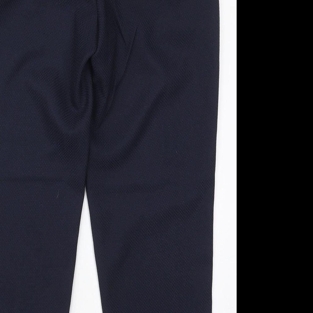 Dorothy Perkins Womens Blue  Polyester Trousers  Size 10 L23 in Regular Hook & Eye