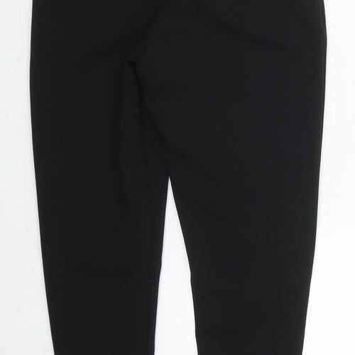 Boohoo Womens Black  Polyester Carrot Trousers Size 10 L25 in Regular