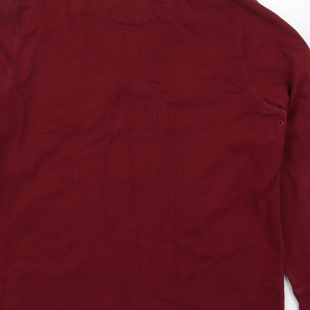 Hammond & Co Mens Red  Cotton Pullover Sweatshirt Size L