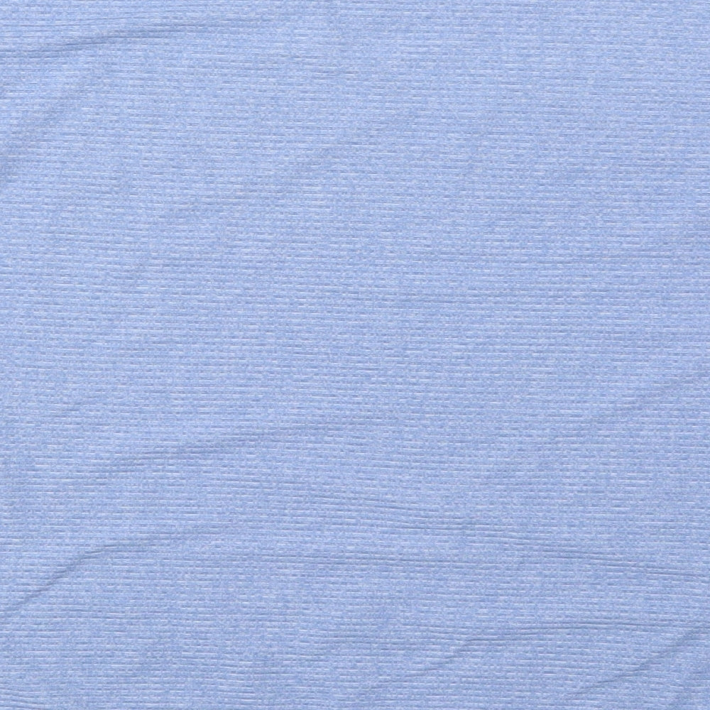 Bonmarché Womens Blue  Viscose Basic T-Shirt Size 16 Round Neck