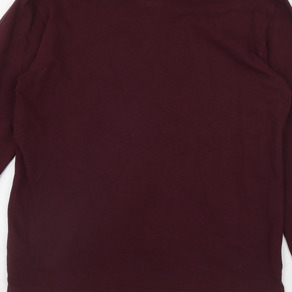 NEXT Mens Red  Cotton  Polo Size S Collared Button