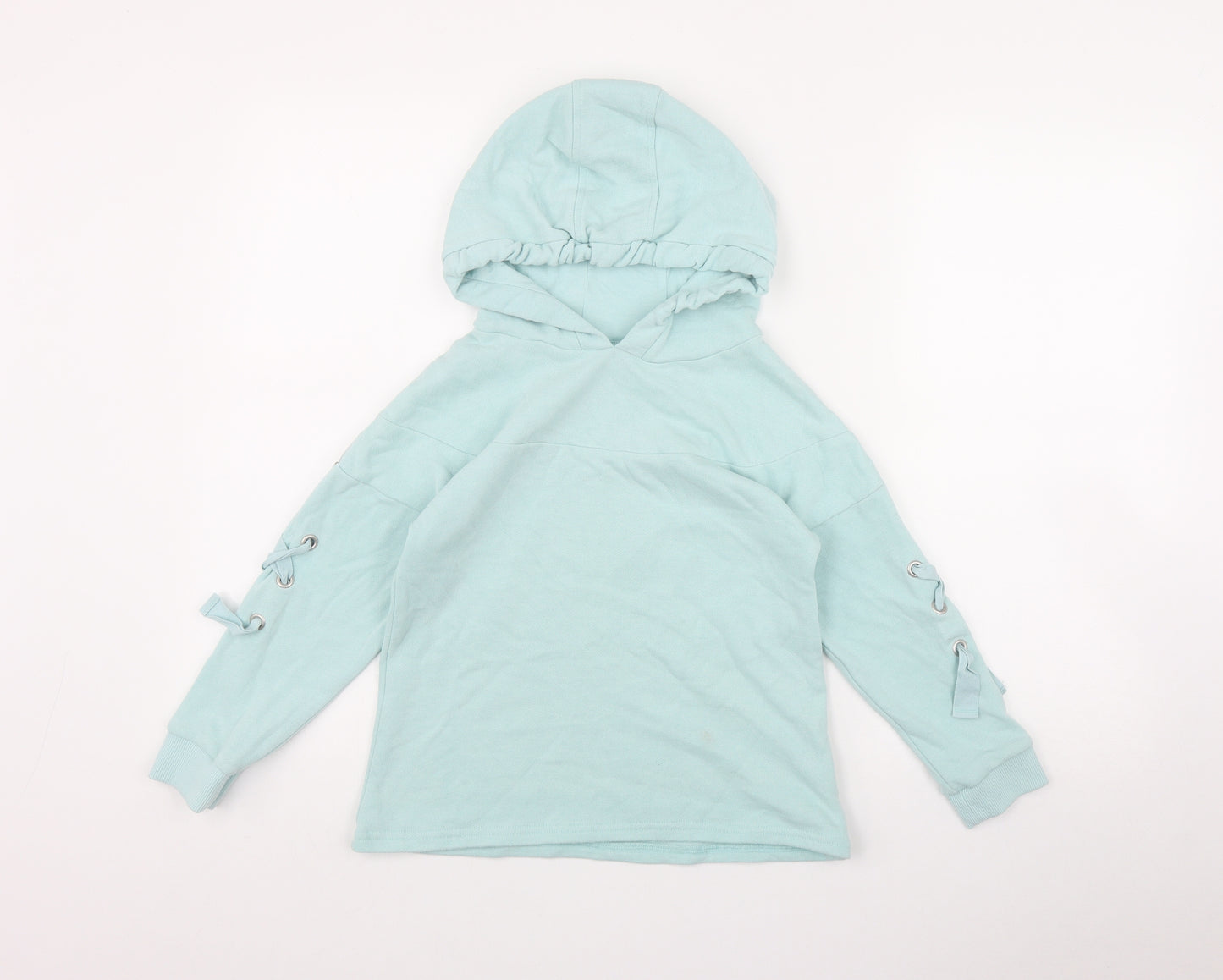 NEXT Girls Blue  Cotton Pullover Hoodie Size 8 Years