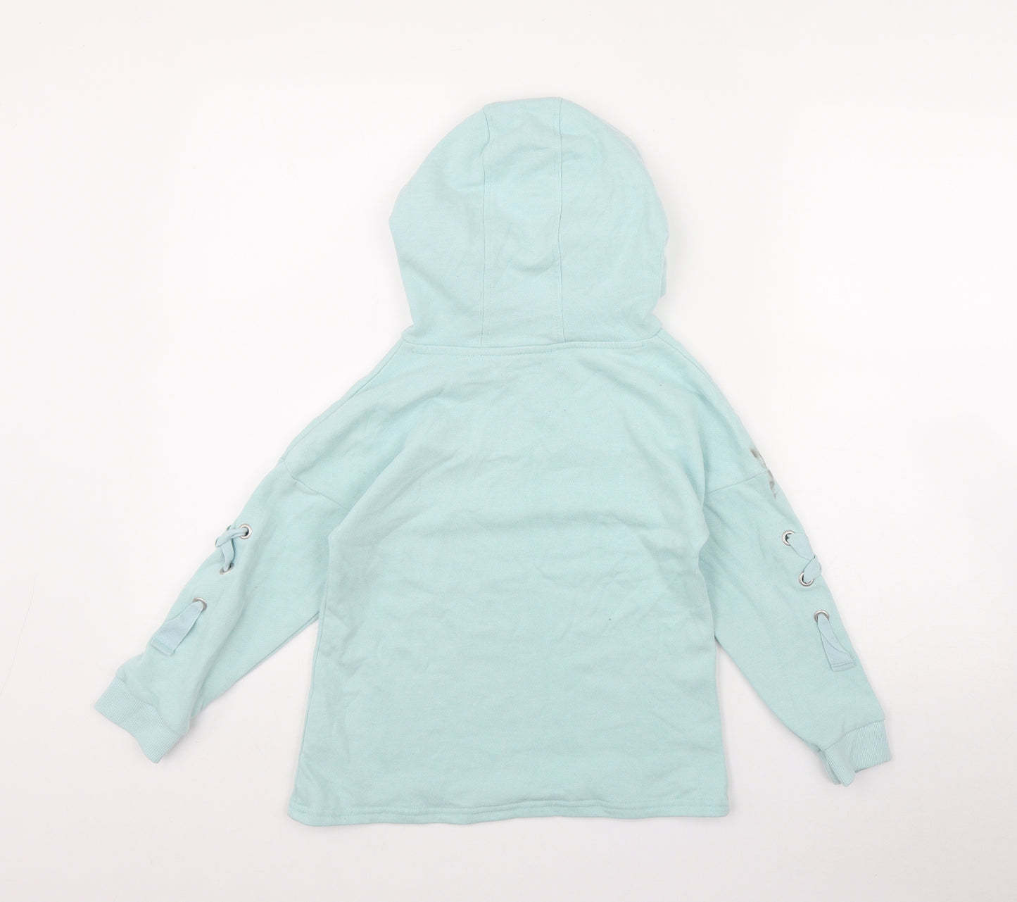 NEXT Girls Blue  Cotton Pullover Hoodie Size 8 Years
