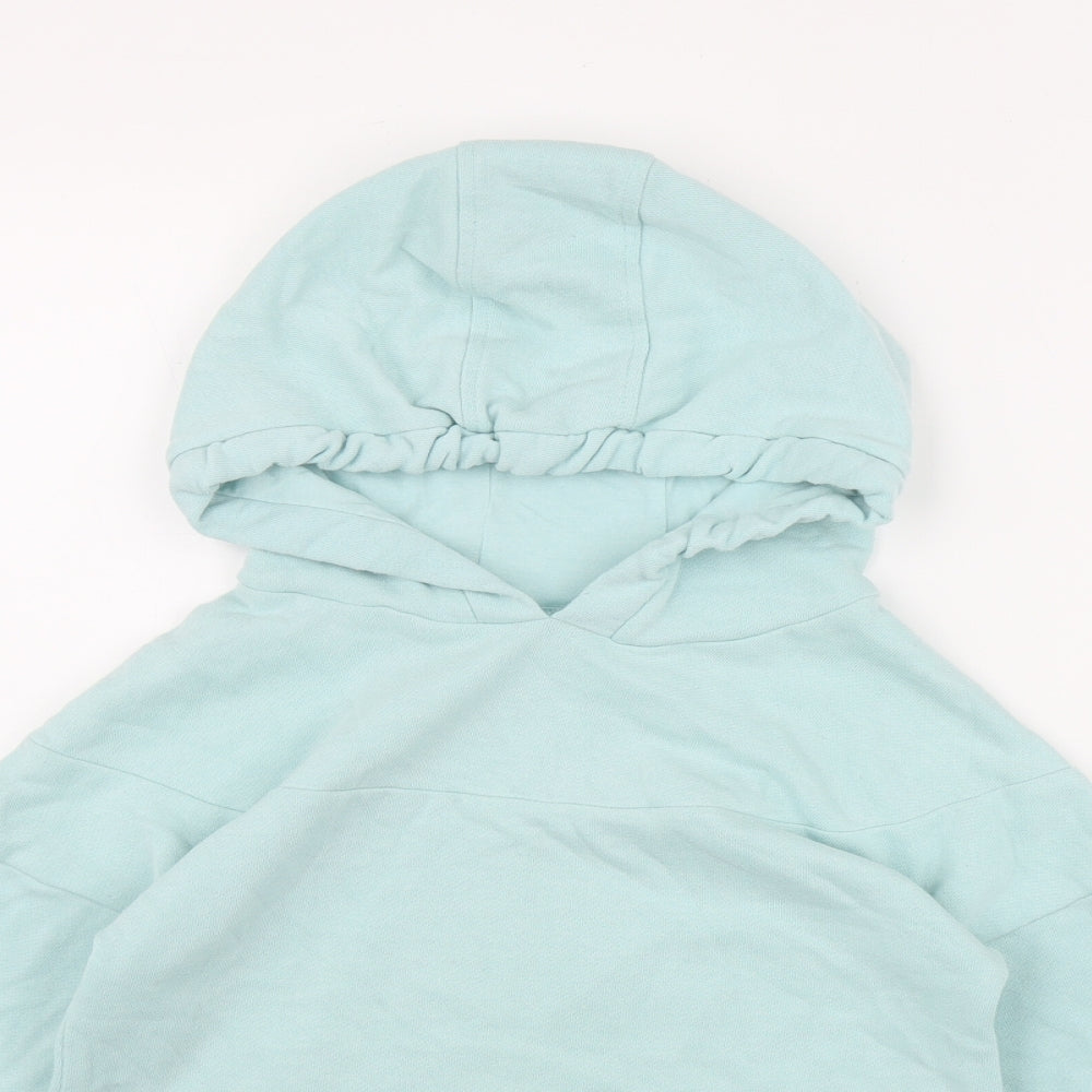 NEXT Girls Blue  Cotton Pullover Hoodie Size 8 Years