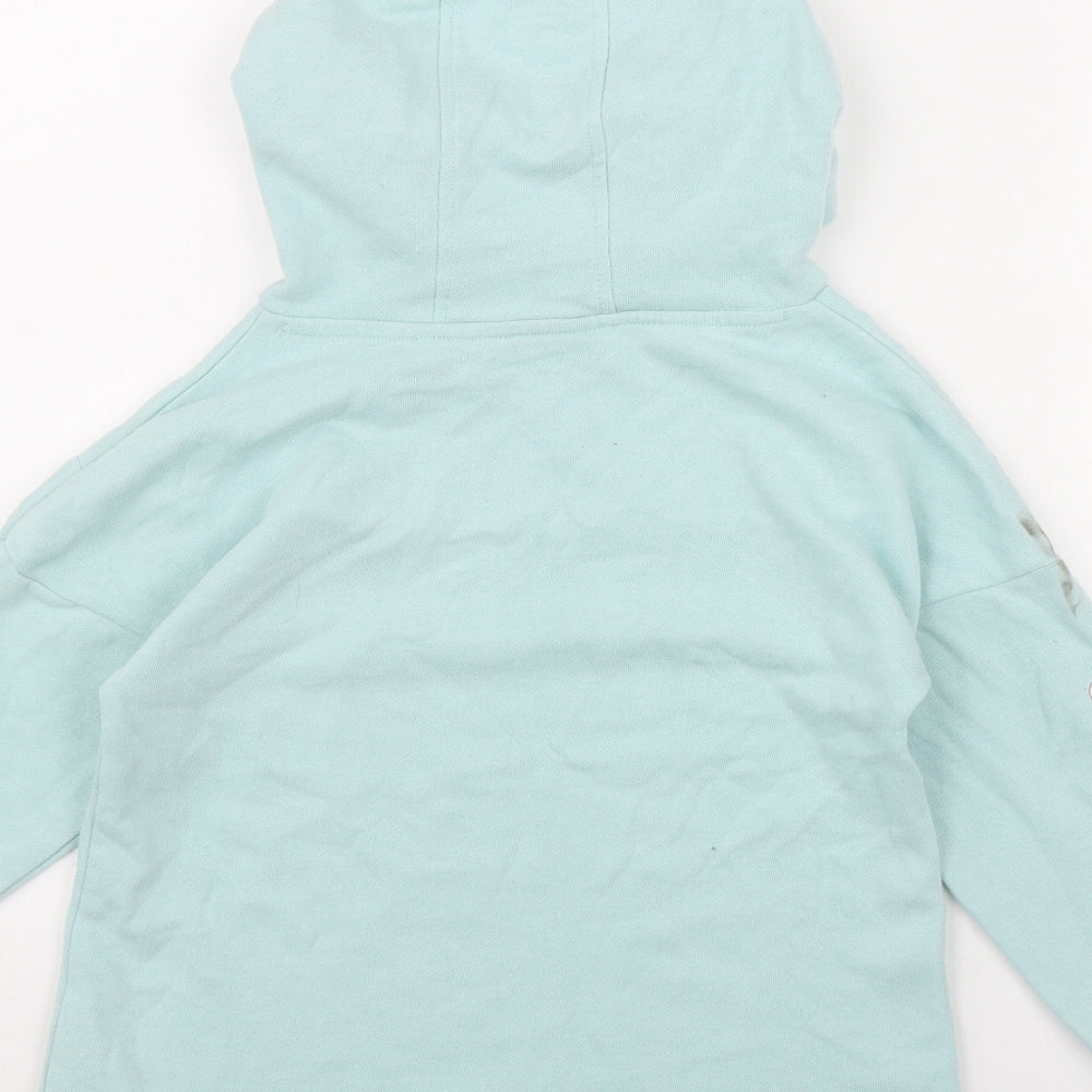 NEXT Girls Blue  Cotton Pullover Hoodie Size 8 Years