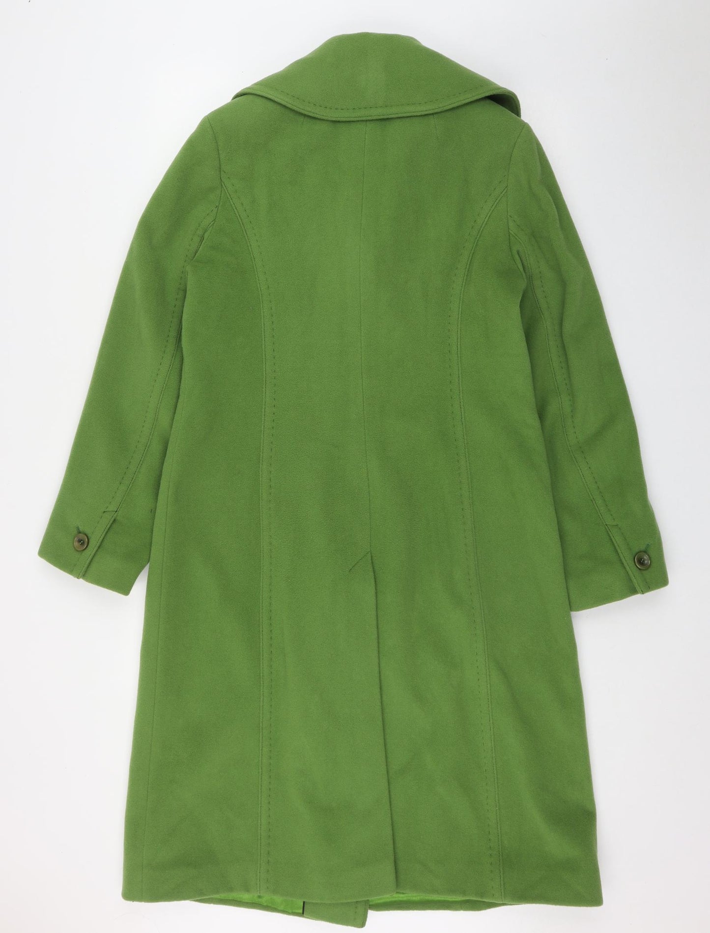 Planet Womens Green   Overcoat Jacket Size 10  Button