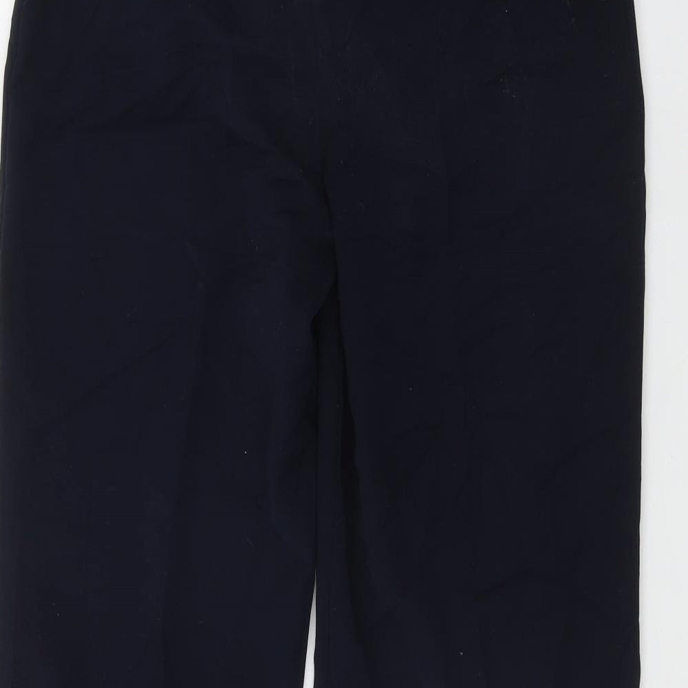 Marks and Spencer Womens Blue  Polyester Trousers  Size 10 L30 in Regular