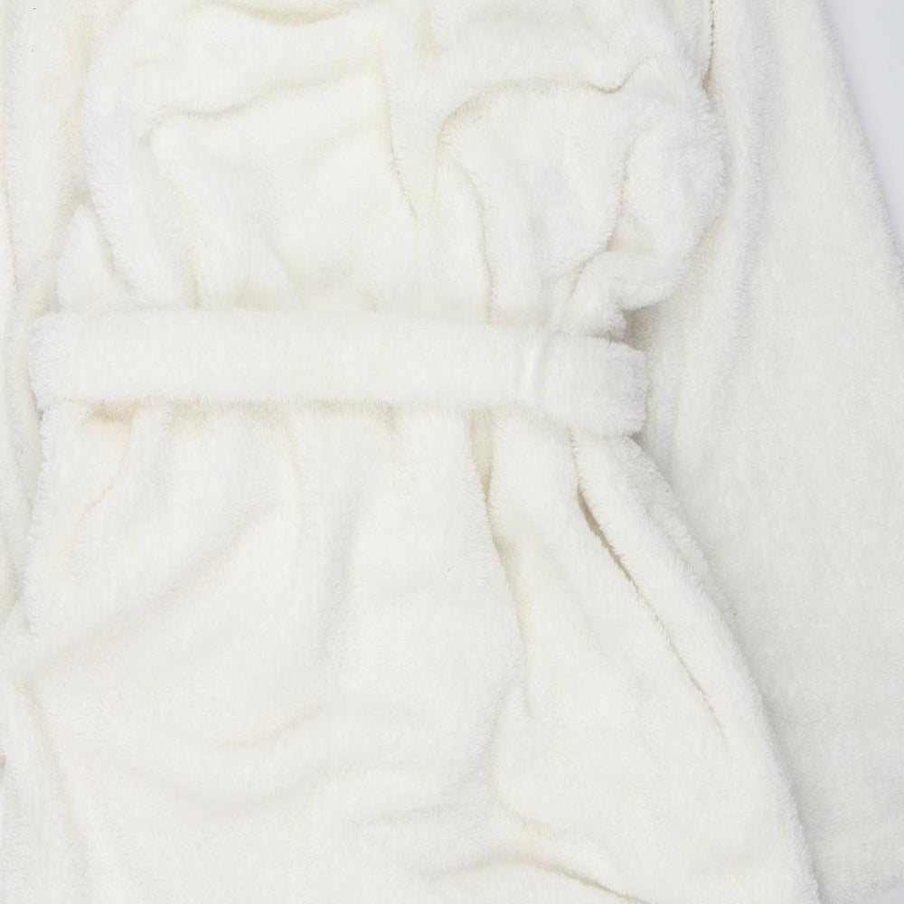 Jasper Conran Womens White  Polyester Top Robe Size 18  Tie