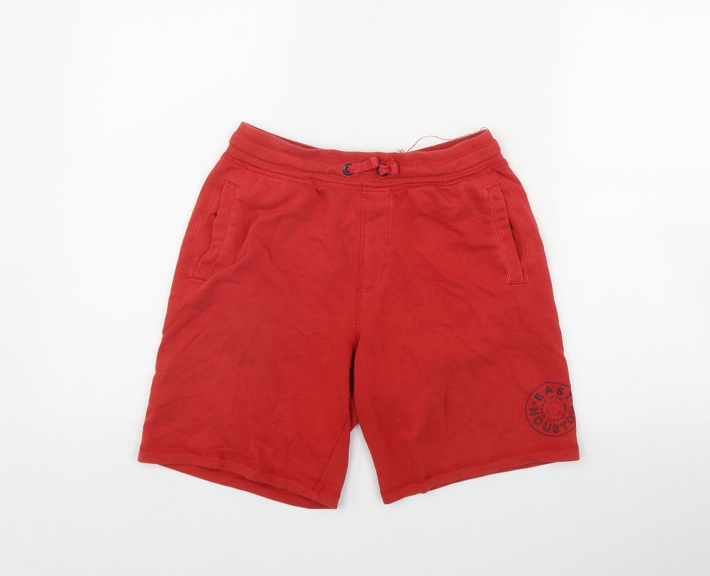 George Boys Red  Cotton Sweat Shorts Size 12-13 Years  Regular