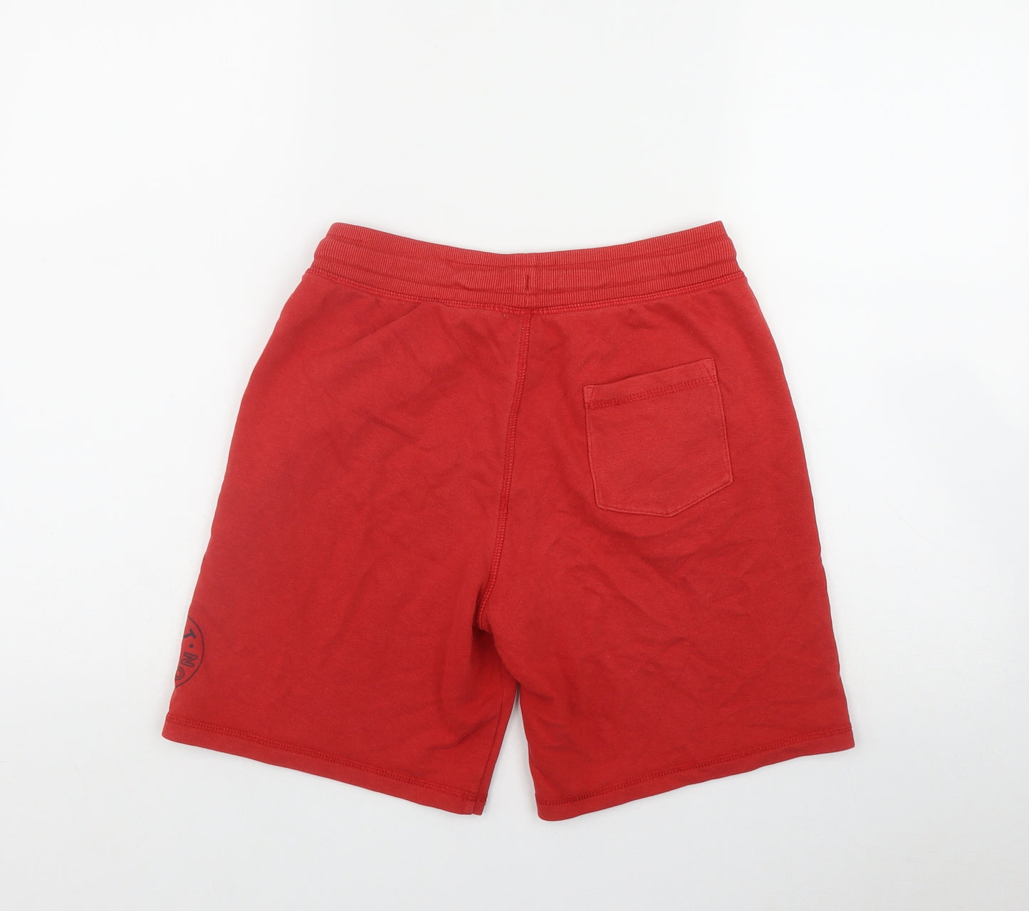 George Boys Red  Cotton Sweat Shorts Size 12-13 Years  Regular