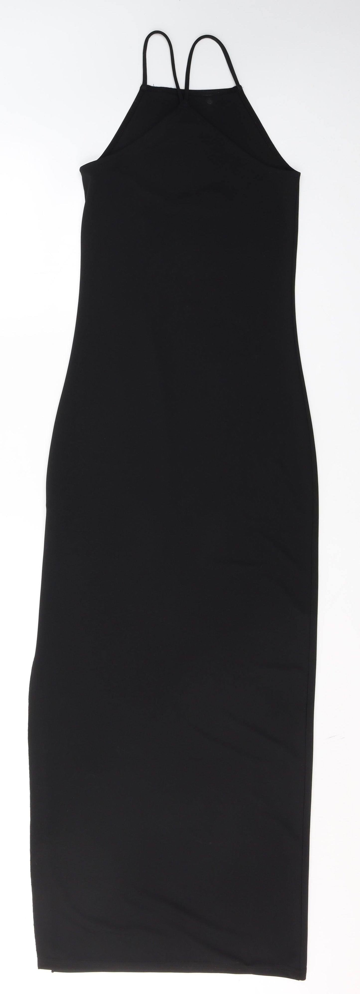 Divided by H&M Womens Black  Polyester Slip Dress  Size XS  Halter Pullover