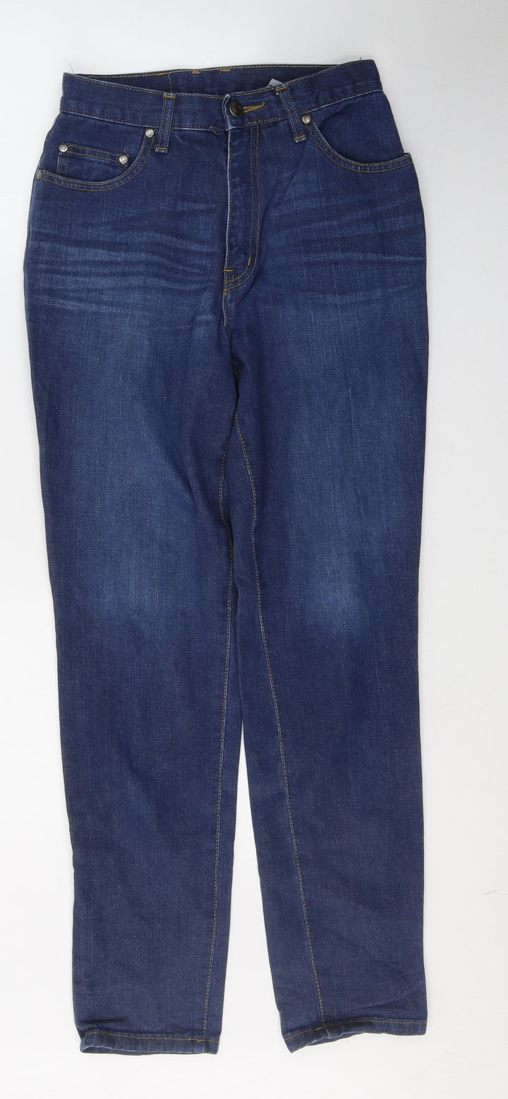 Dejour Womens Blue  Cotton Skinny Jeans Size 8 L29 in Regular Button