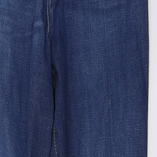 Dejour Womens Blue  Cotton Skinny Jeans Size 8 L29 in Regular Button