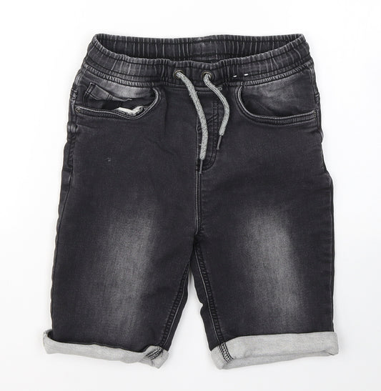 TU Boys Black  Cotton Cropped Jeans Size 9 Months  Regular Pullover