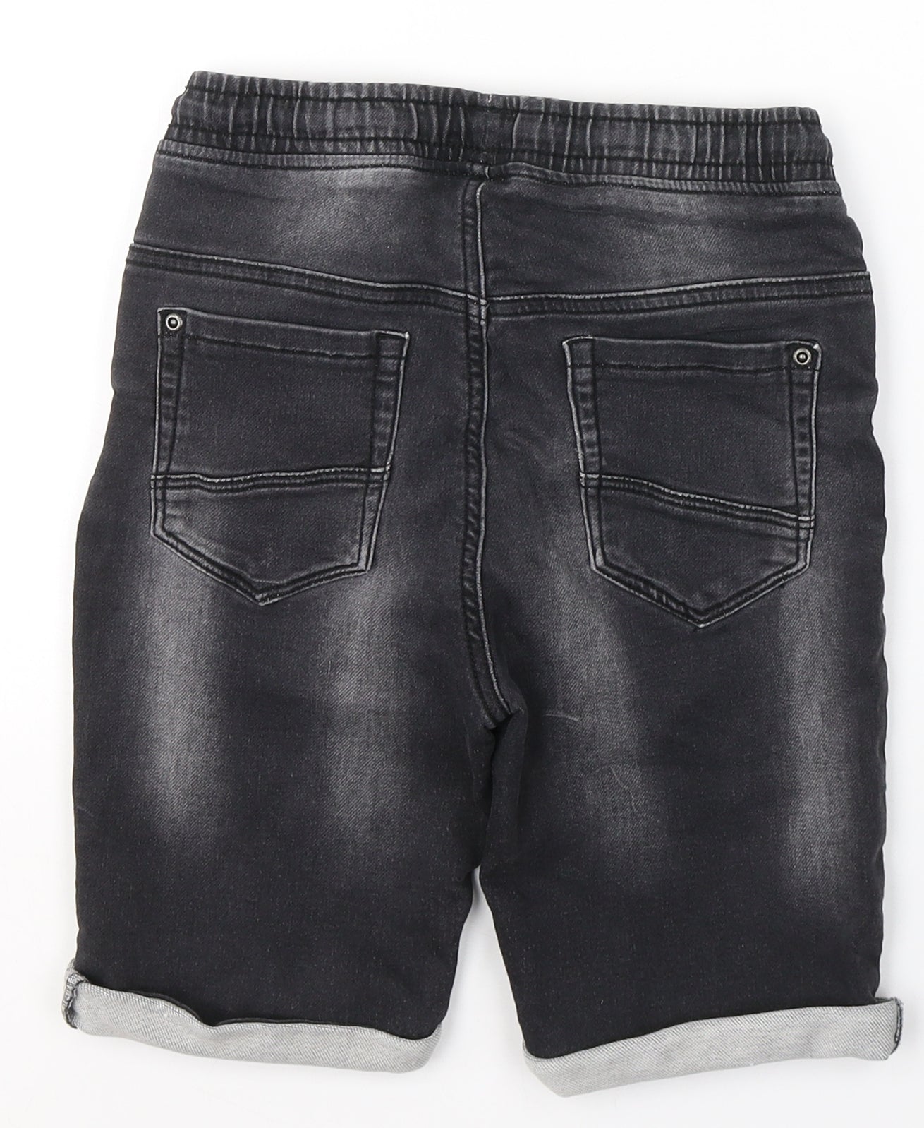 TU Boys Black  Cotton Cropped Jeans Size 9 Months  Regular Pullover
