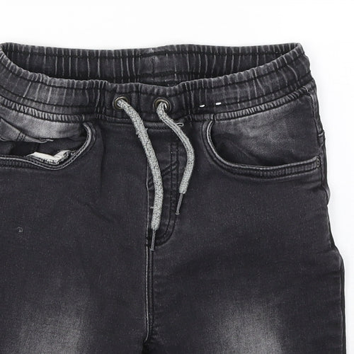 TU Boys Black  Cotton Cropped Jeans Size 9 Months  Regular Pullover