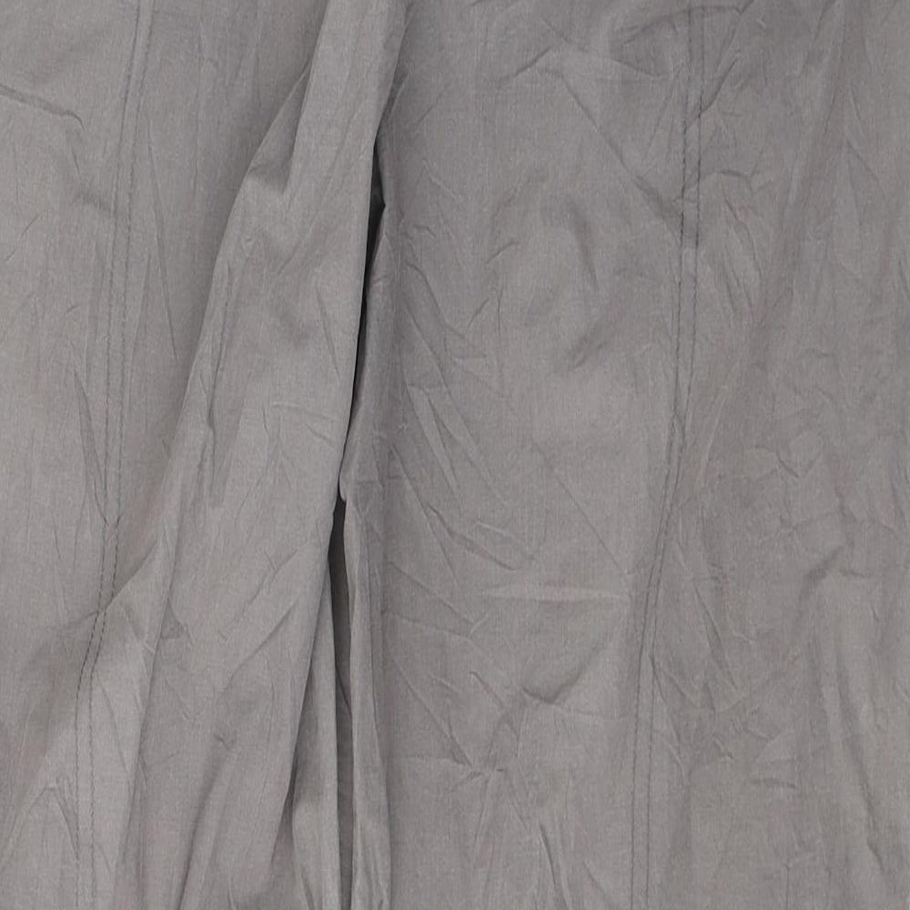 Damart Womens Grey  Cotton Cargo Trousers Size 16 L28 in Regular Button
