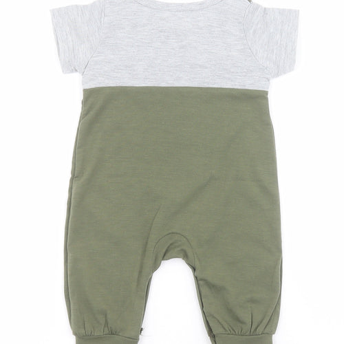 SheIn Baby Green  Polyester Babygrow One-Piece One Size  Snap - Lion