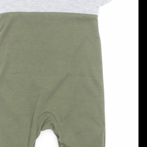 SheIn Baby Green  Polyester Babygrow One-Piece One Size  Snap - Lion